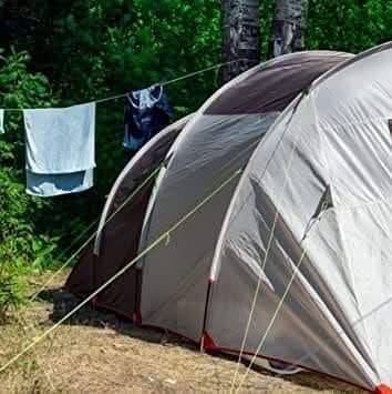 High visibility guy ropes designed for camping tents