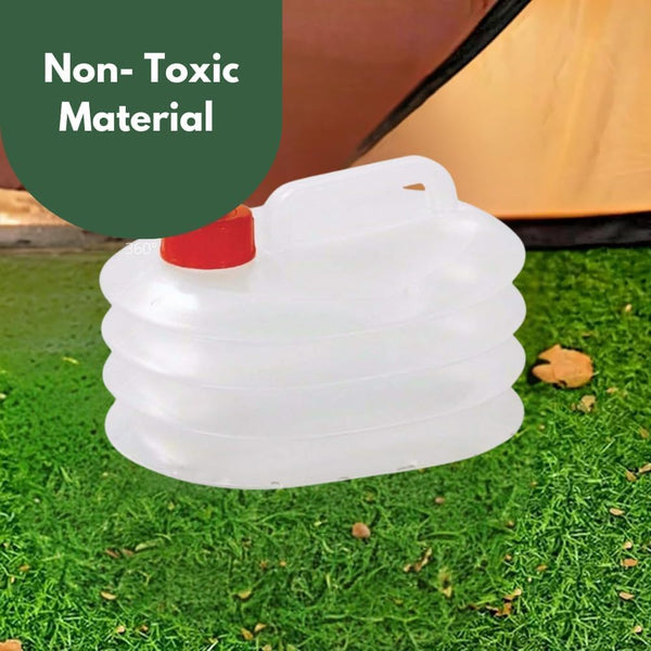 Camping water dispenser with leak resistant tap