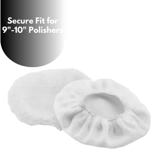 Elastic polishing bonnet for 10 inch buffer
