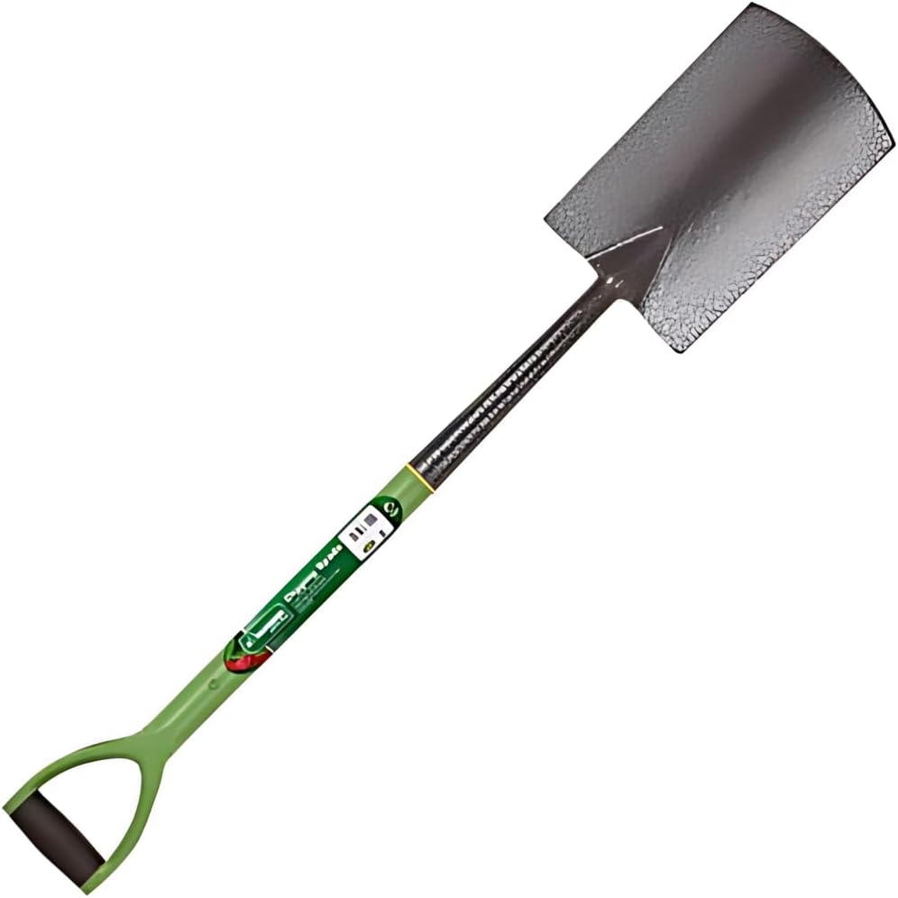 Carbon steel border spade for garden digging