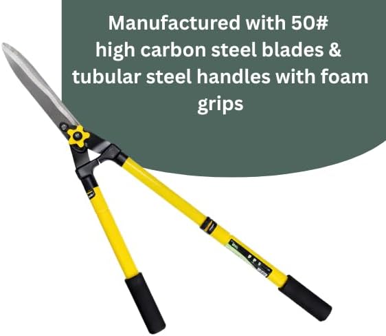 Heavy duty hedge clippers with PVC grips