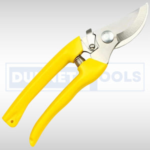Carbon steel garden shears with safety lock