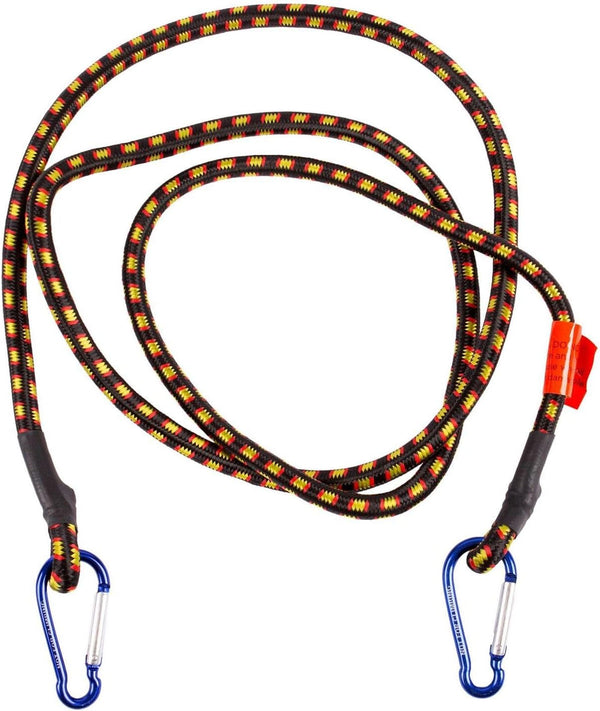 Secure carabiner bungee strap for transport