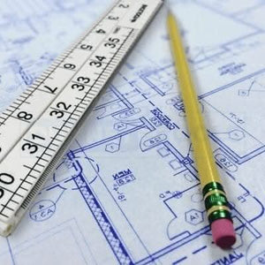 Carpenters folding ruler with easy to read markings
