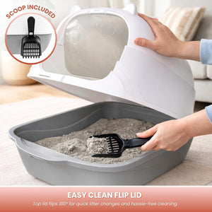 cat litter tray with door