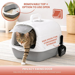 cat toilet with scoop