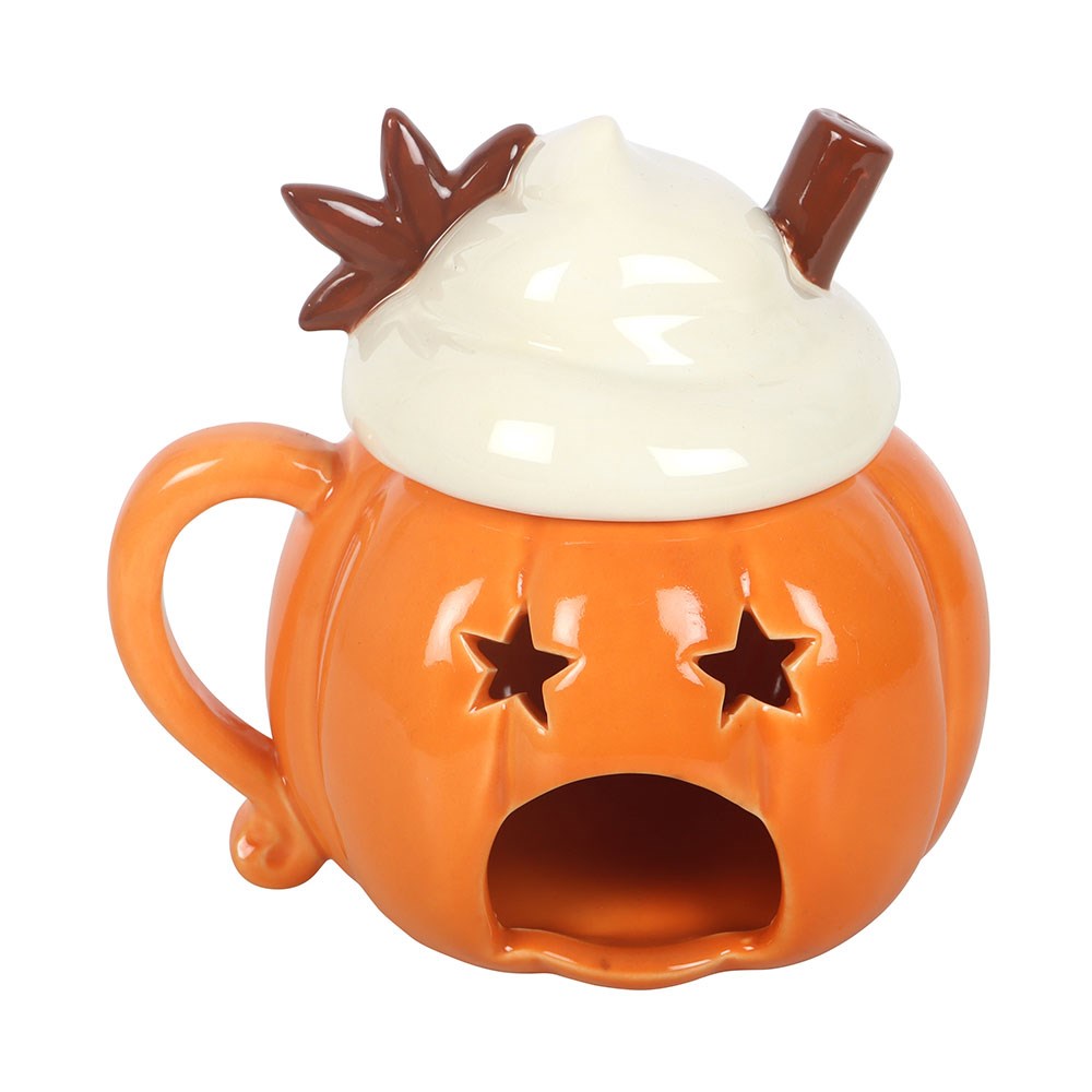 Ceramic pumpkin oil and wax melt burner