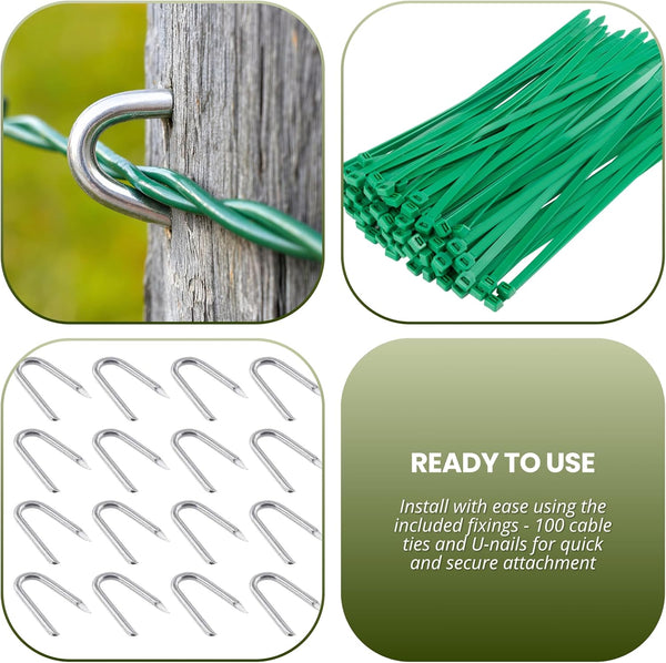 Hexagonal wire mesh garden fencing