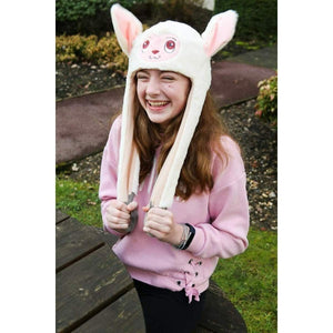 Children's llama flapper hat with interactive moving ears