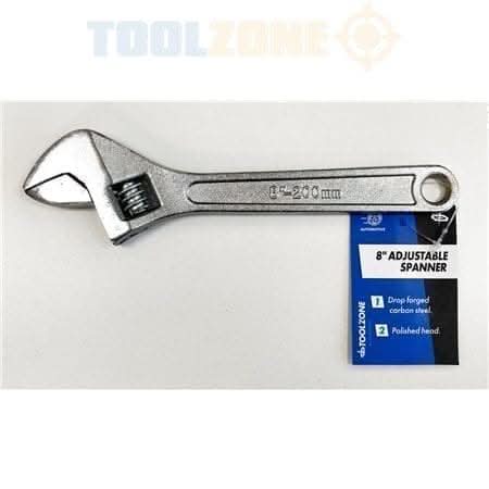 Adjustable spanner with chrome plated finish for general repairs
