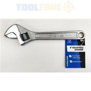 Drop forged adjustable wrench with movable jaw design