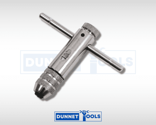 M3-M8 threading tool with polished chrome finish
