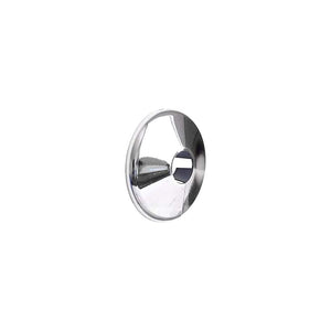 Chrome radiator pipe cover shown around pipe