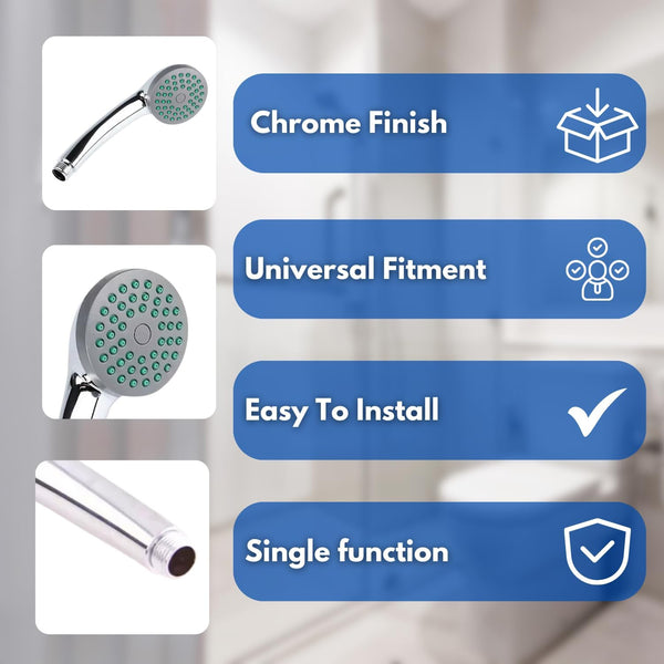 water saving single spray shower head