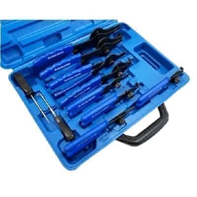 Straight and bent nose circlip pliers for workshop use