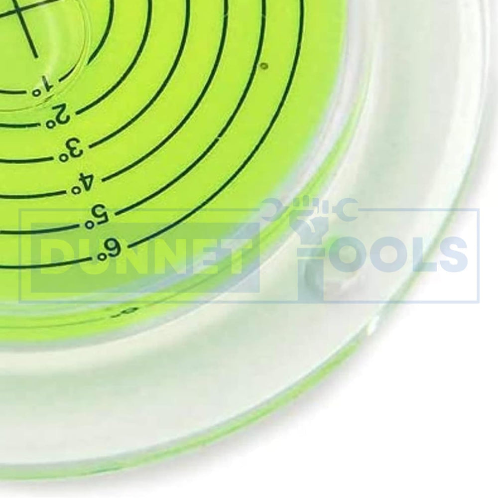 100mm clear acrylic bullseye spirit level.