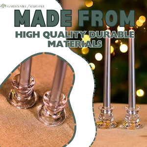 clear glass candle holder for weddings