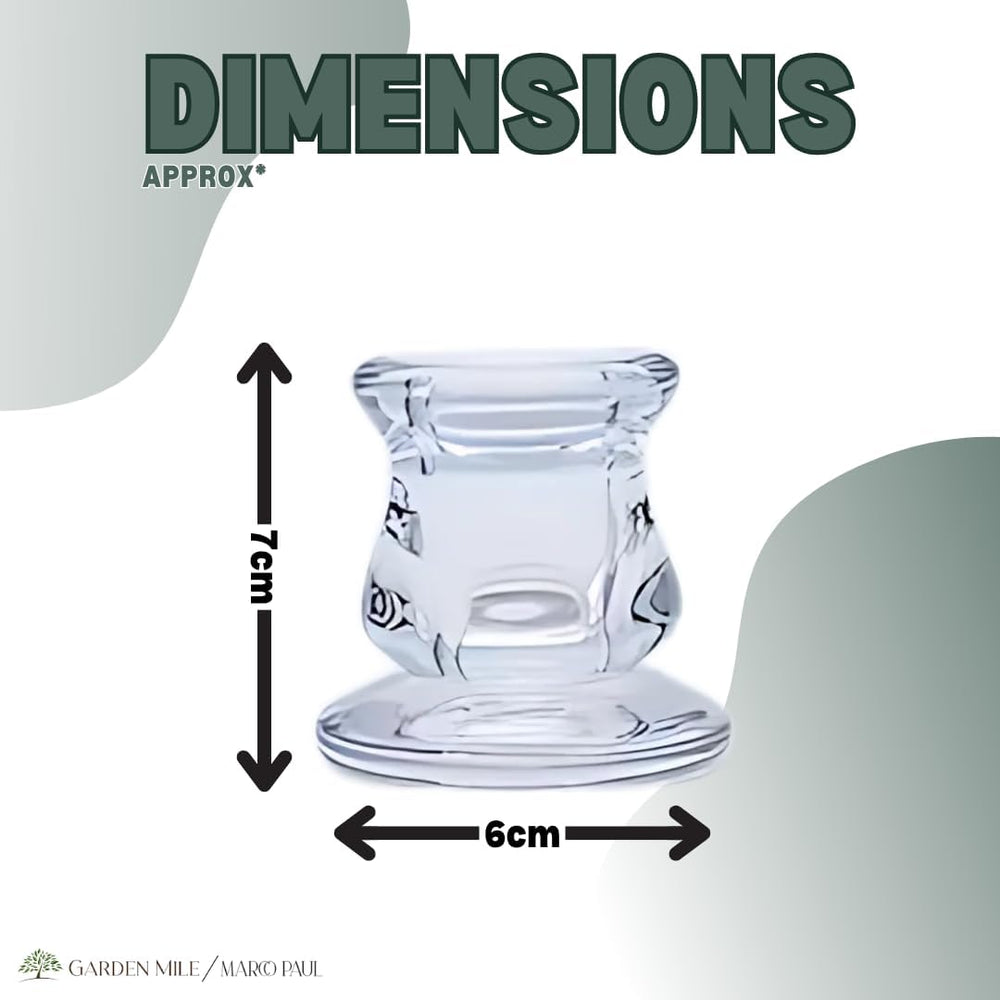 decorative glass taper candle holder