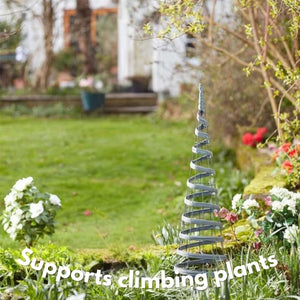 Slate grey garden obelisk support