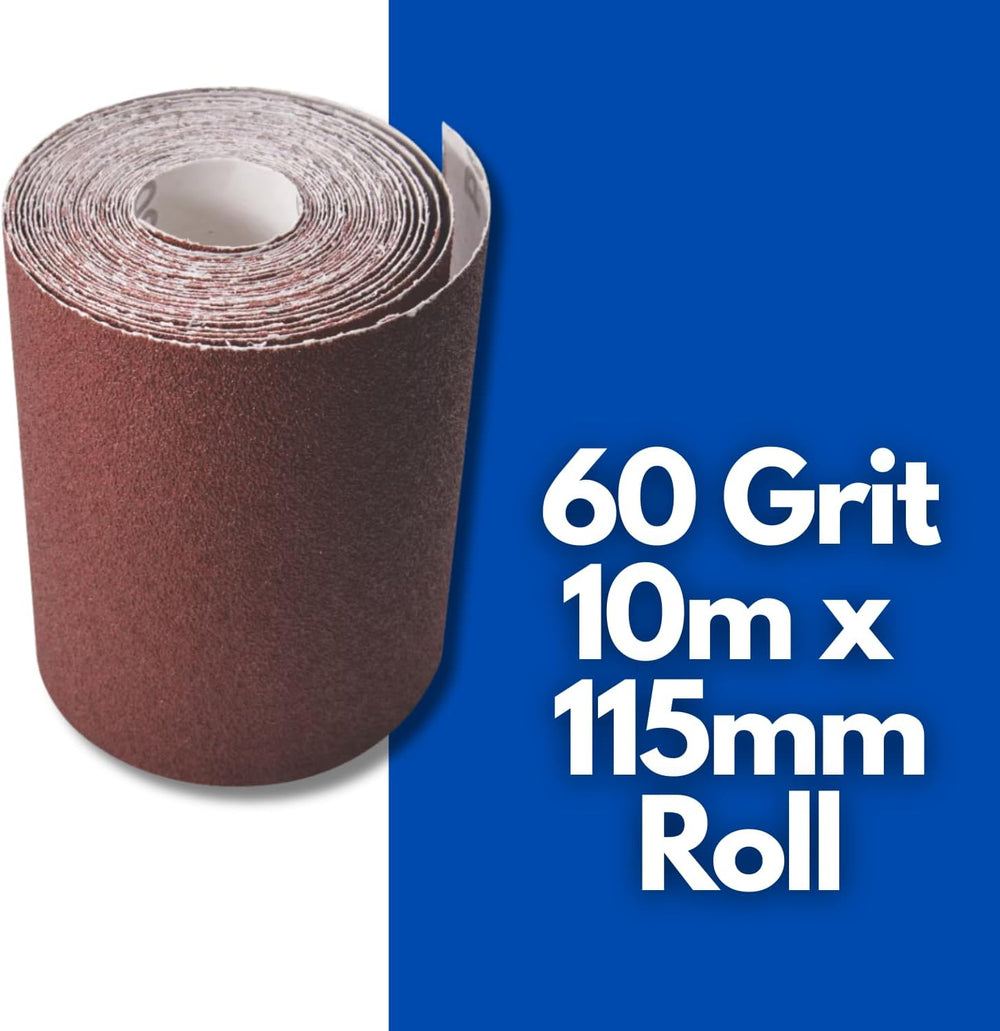 10 metre 60 grit sandpaper roll