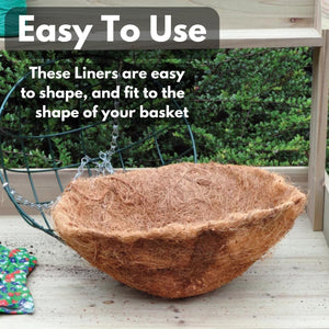 replacement coir liner for hanging planters