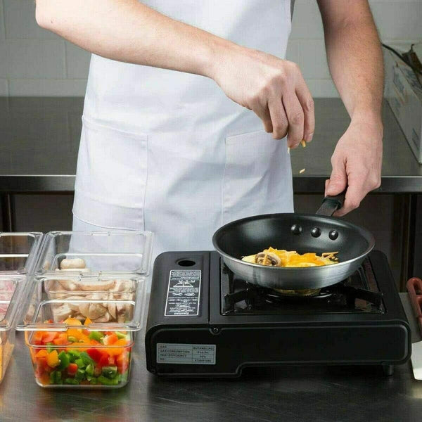 Gas powered camping stove for picnics