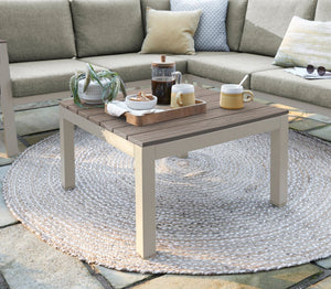 Compact outdoor corner sofa set