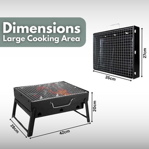 Travel charcoal grill for outdoor cooking adventures