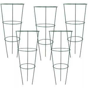 Metal garden plant supports for flowers and vegetables