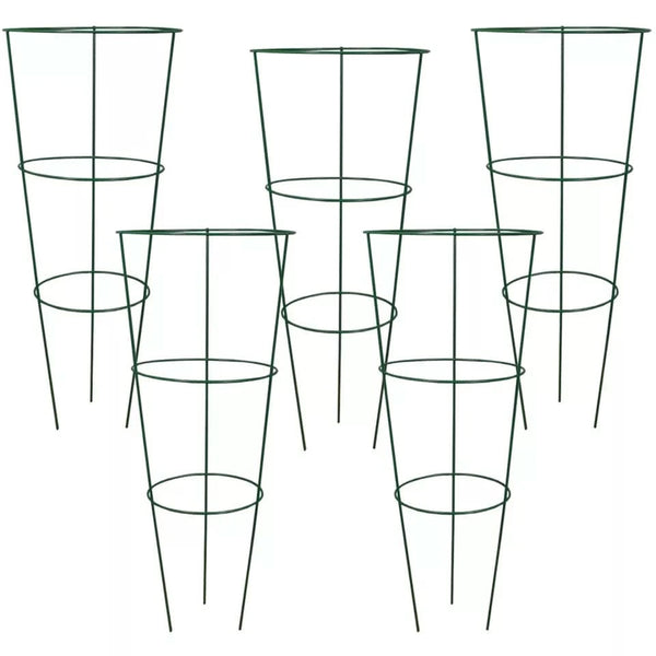 Metal garden plant supports for flowers and vegetables