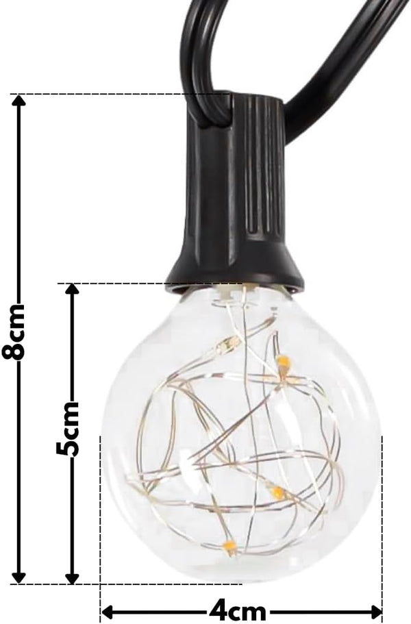 Waterproof outdoor festoon lights for patio