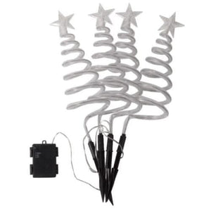 50cm Christmas tree stake lights shown together
