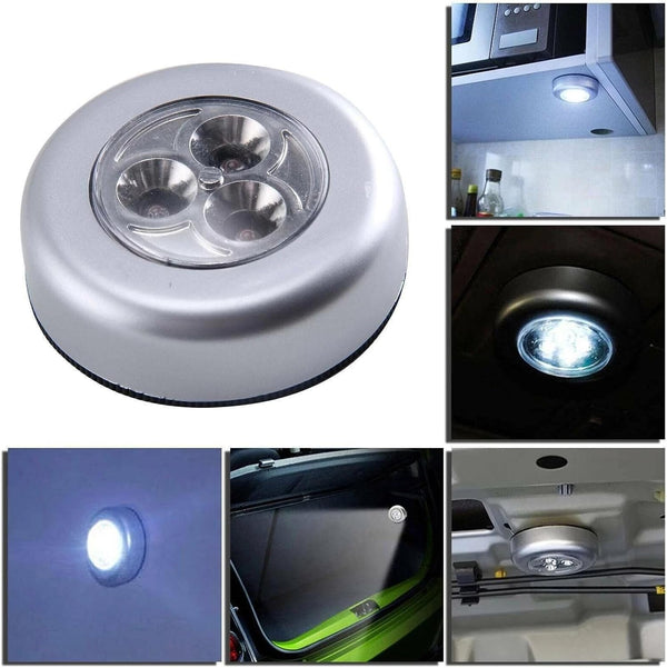 LED push light for kitchen cabinets.