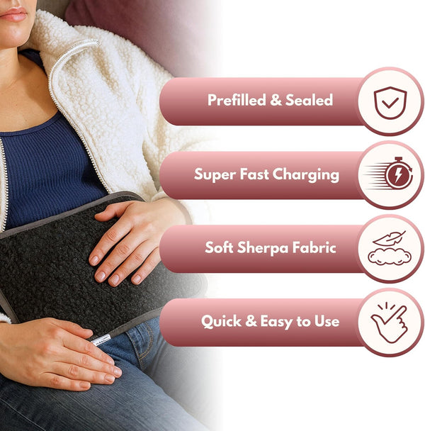 Cordless rechargeable heating pad