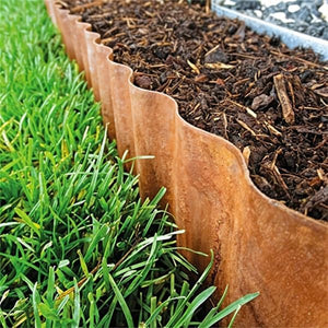 Decorative lawn border edging