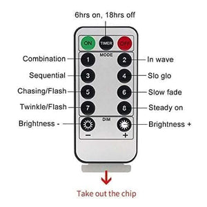 300 LED curtain lights with remote control