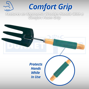 Ergonomic hand gardening tool with cushion grip