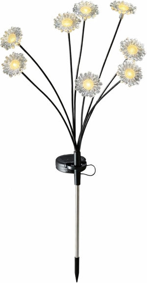 weatherproof solar flower stake lights