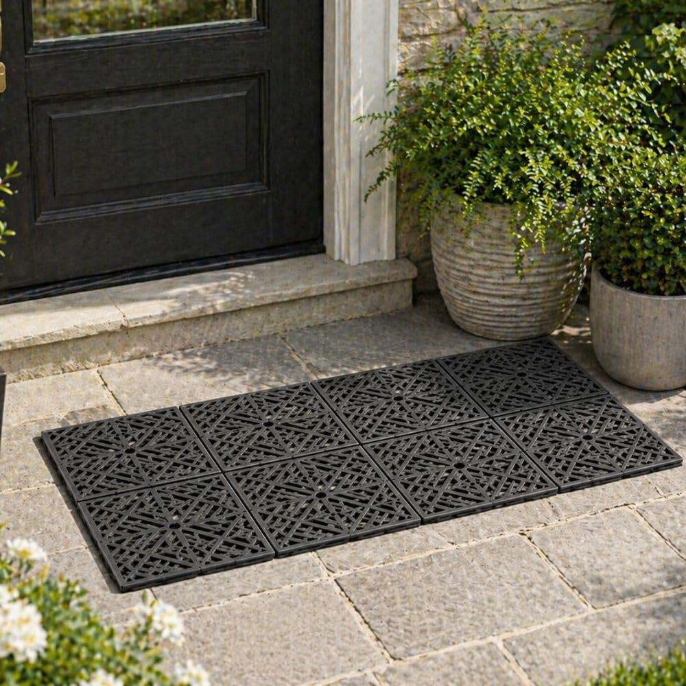 grey decking tiles