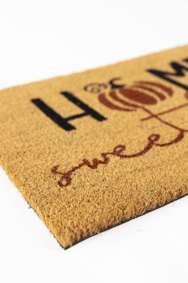 Natural coir seasonal entrance rug