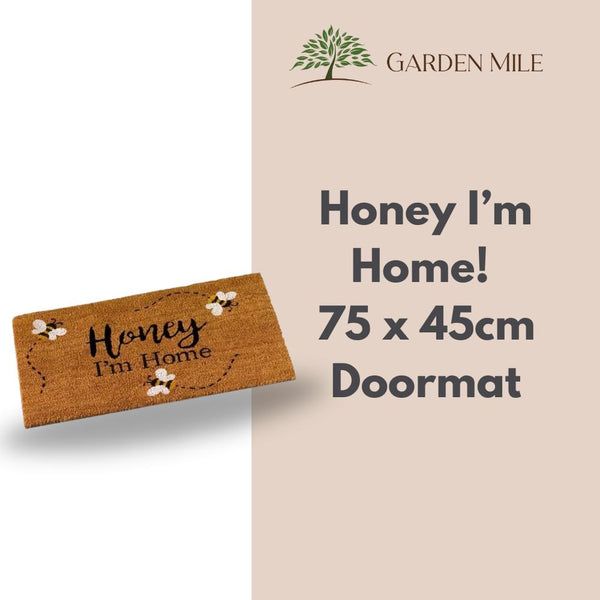 Decorative welcome doormat for front entrance