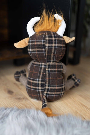 Farm animal themed weighted fabric doorstop