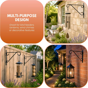 Hanging basket supports for patios