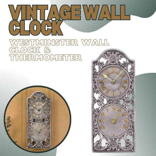 Large vintage garden clock for outdoor wall