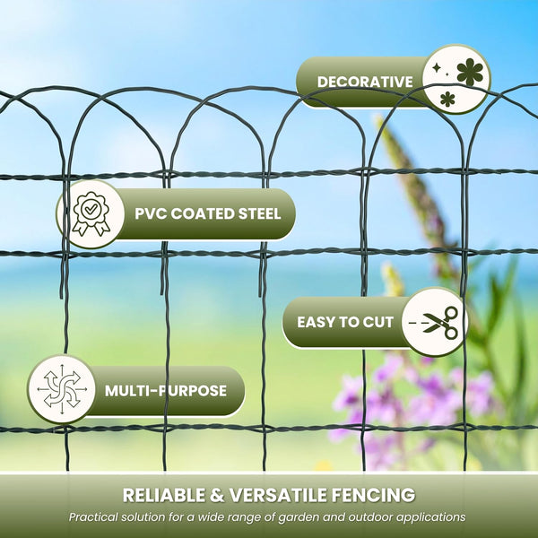 PVC coated steel garden edging