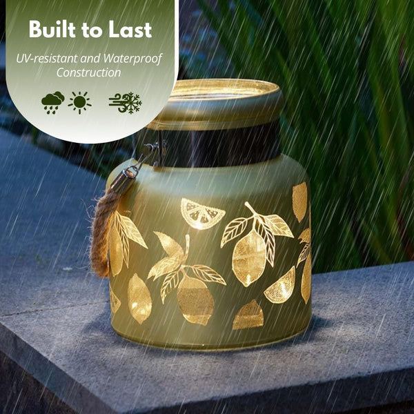 Outdoor hanging candle holder for patio
