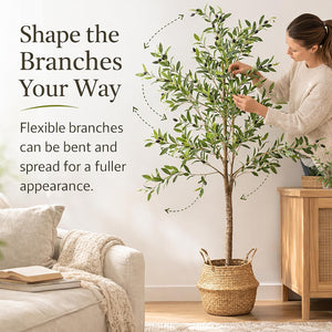 Indoor decorative olive tree artificial