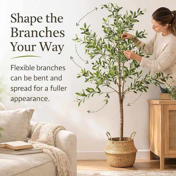 Indoor decorative olive tree artificial