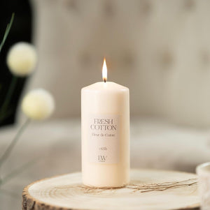 Soy wax pillar candle for bedroom and living room