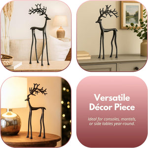 Scandinavian style reindeer ornaments for home décor